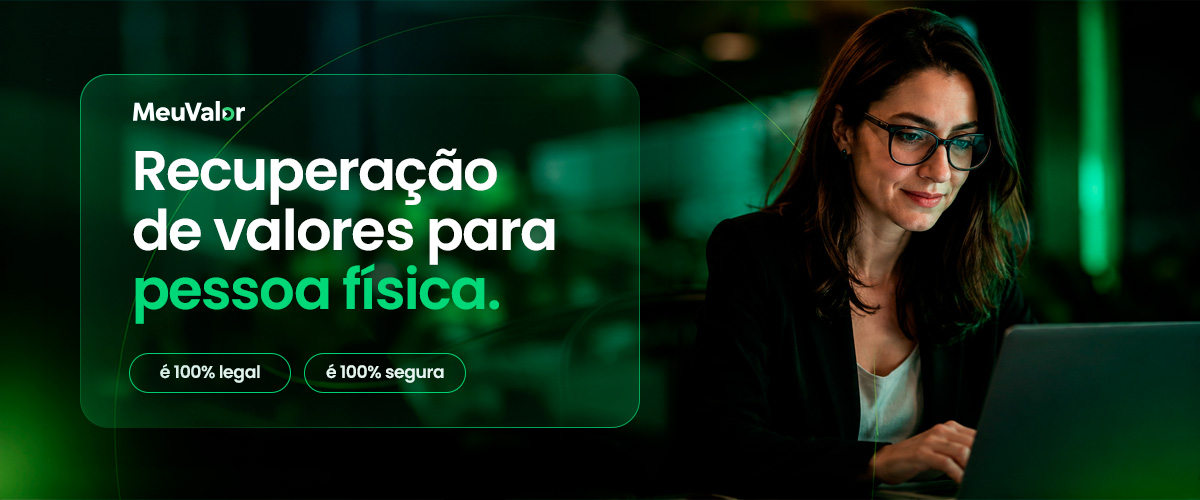 Banner: recuperação de valores para pessoa física — 100% legal e 100% segura
